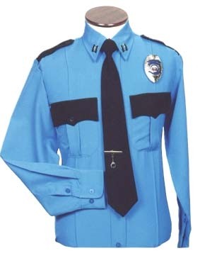 tæt Udstråle Kondensere Skjorte, Amerikansk politi (two-tone) - Vagtskjorte