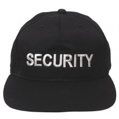 Kasket, broderet: SECURITY