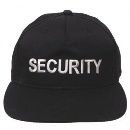 Kasket, broderet: SECURITY