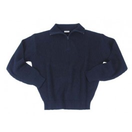 Sweater m. lynlåskrave